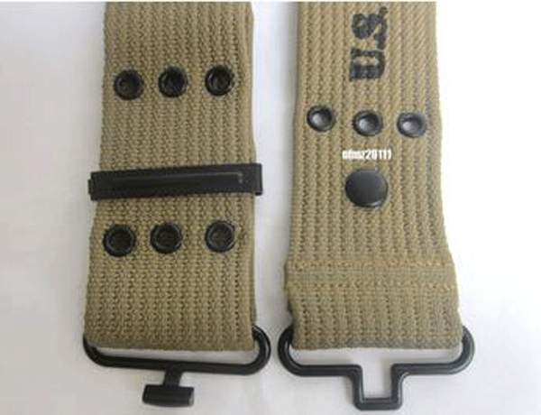 WWII US Amry Webbing Equipment Belt - US049 gallery