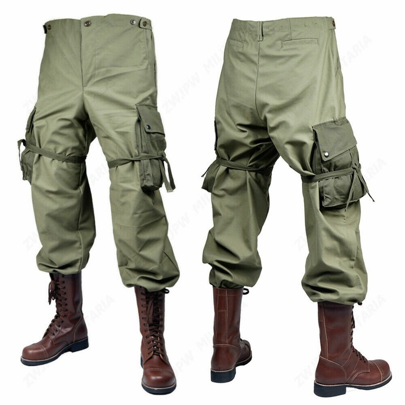 WW2 MILITARY ARMY GREEN M43 PANTS TROUSERS 34R