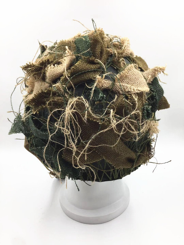 WW2 US ARMY AIRBORNE M1C helmet HELMETT CAMOUFLAGE NET SUIT gallery