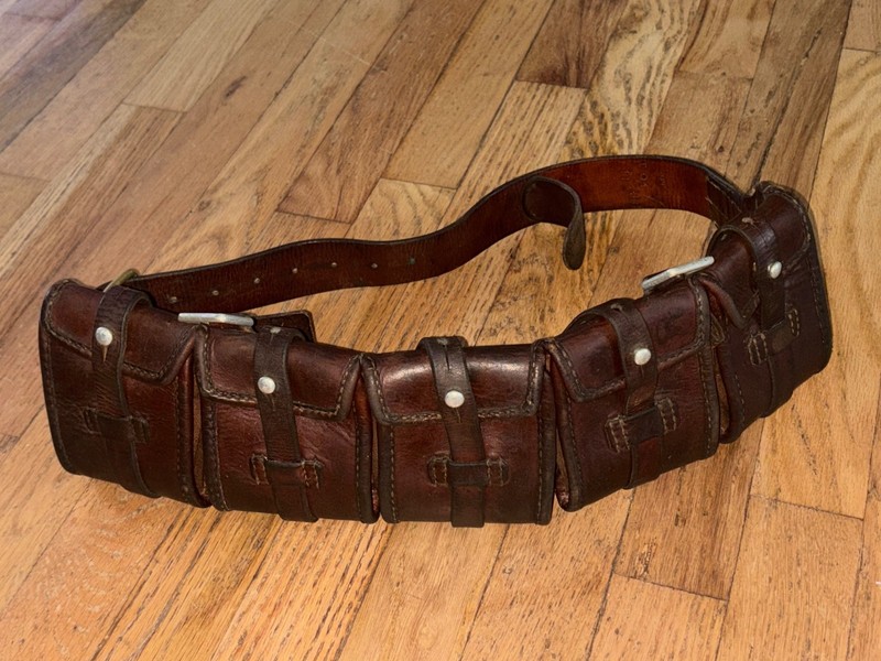At The Front WWI Reproduction Combat Cartridge Belt Swiss Army