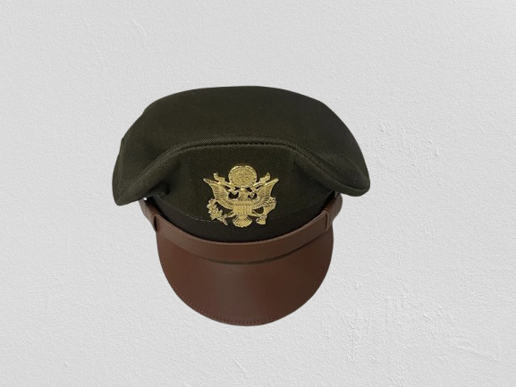 WW2 US American USAAF Army Military General Officers Crusher Visor Hat Cap gallery