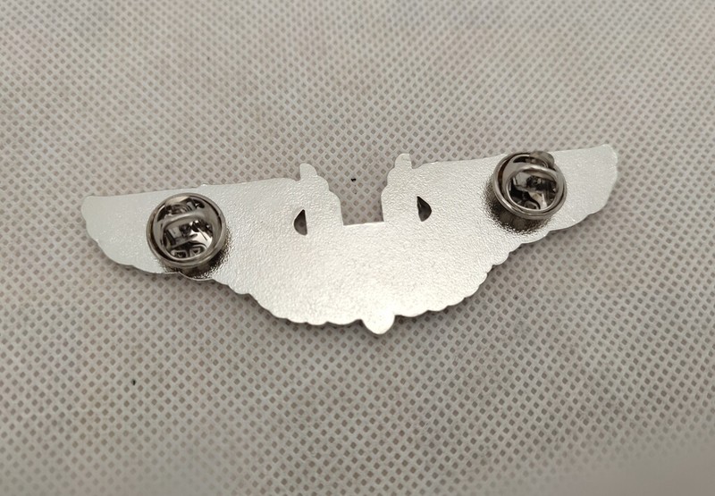 silver U.S. ARMY AIR FORCE'S AERIAL GUNNER BADGE PIN US PILOT WINGS METAL PIN gallery