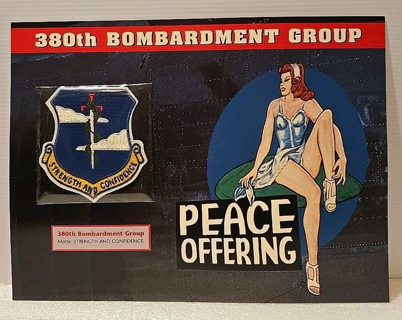 WWII Emblems Of Air War Patch 380th Bombardment Group "Strength And Confidence"