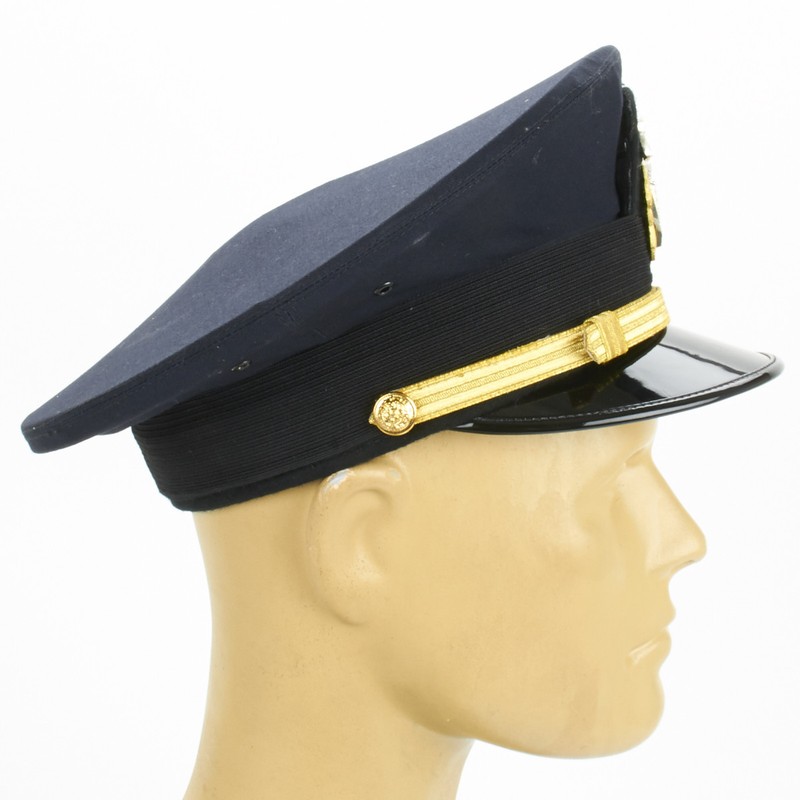 U.S. WWII Naval Officer Blue Peaked Visor Cap- Size US 7.5 (60cm) gallery