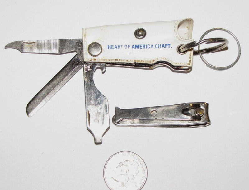 Tuskegee Airmen~Heart of Virginia Chapter 1988 Reunion Keychain/Pen Knife gallery