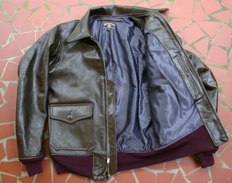 MONARCH USN WW-2 REPRO AN-J-3, M-422, G-1 HORSE HIDE LEATHER FLIGHT JACKET BUILD gallery