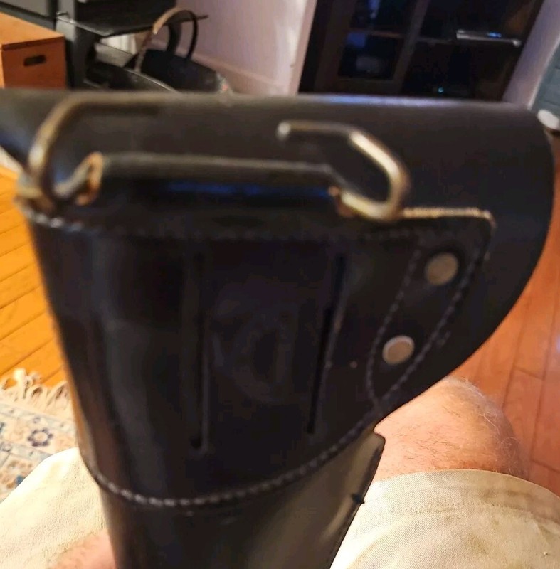 Premium Leather Holster Colt 45 1911 Pistol ~SERVICE MFG. CO. NY 11" gallery