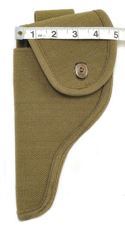 US Smith & Wesson Victory Model Revolver Holster Full Flap Canvas K-Frame Lefty gallery