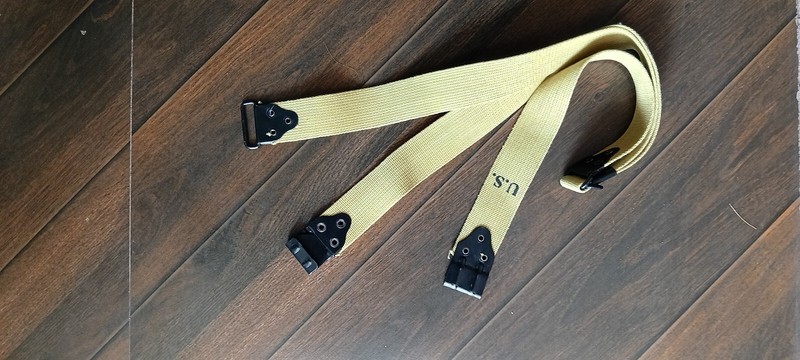 (Set – 2) WW2 U.S M1 Thompson Kerr Pattern Extension Sling Strap Adjustable gallery