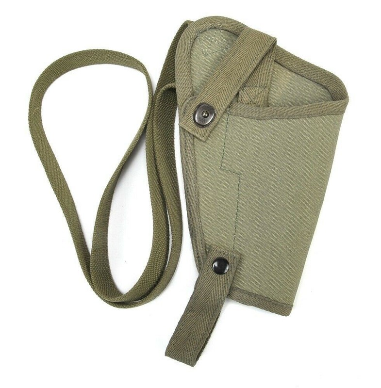 US WW2 M3 OD Canvas Colt 1911 .45 Tanker Shoulder Holster Marked JT&L gallery