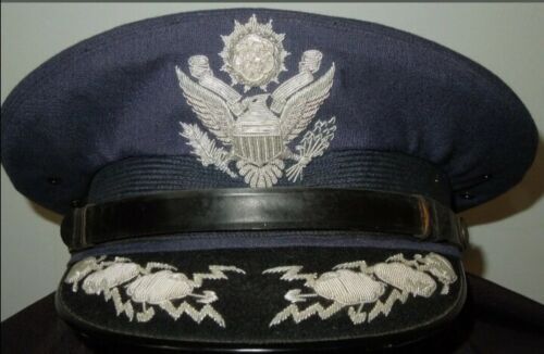 HAT CAP KEPI - CUSTOM USAF GENERAL OFFICER DIRECT BULLION - IMPERIAL CAP