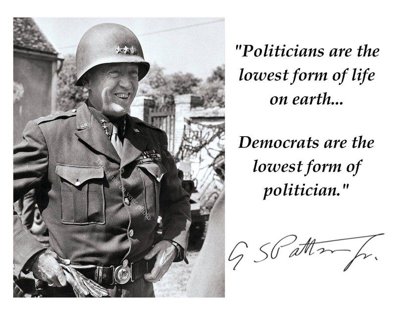 GENERAL GEORGE S. PATTON Quote Facsimile Signed Autograph 8×10 Photo Poster 013