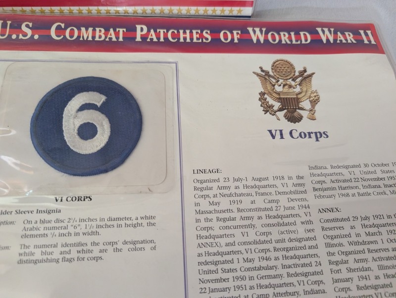 U.S. Combat Patches Of World War II Lot Of 6 Please Read gallery