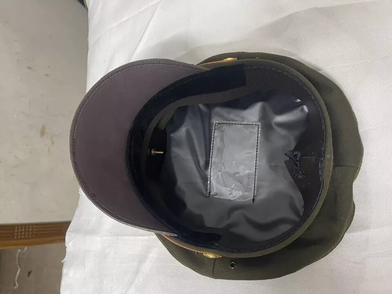 WW2 US Army Aircorps Military Officers Pilots OD Visor Crusher Hat Cap gallery