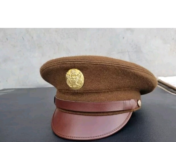 WW2 Replica US Army Military Enlisted Men’s Visor Cap Hat WWII.In All Sizes gallery