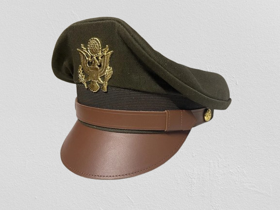 WW2 US American USAAF Army Military General Officers Crusher Visor Hat Cap