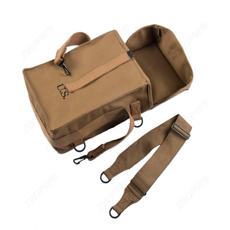 WWII US Amry Military M1 General Purpose Ammo Bag With Strap Pouch gallery