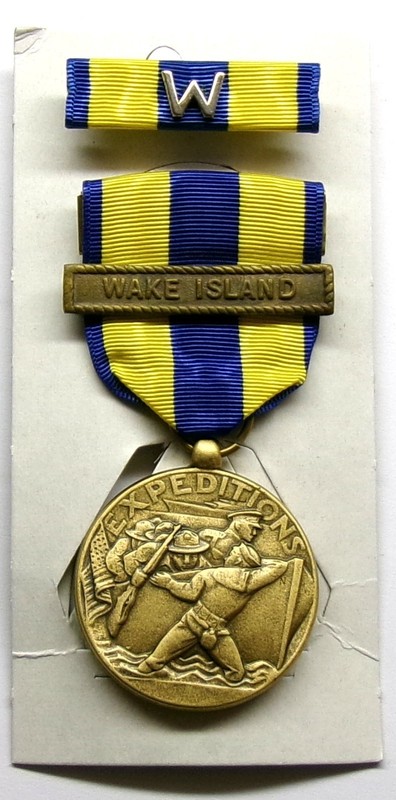 U.S. Navy Expeditionary Service WAKE ISLAND BAR Medal Set