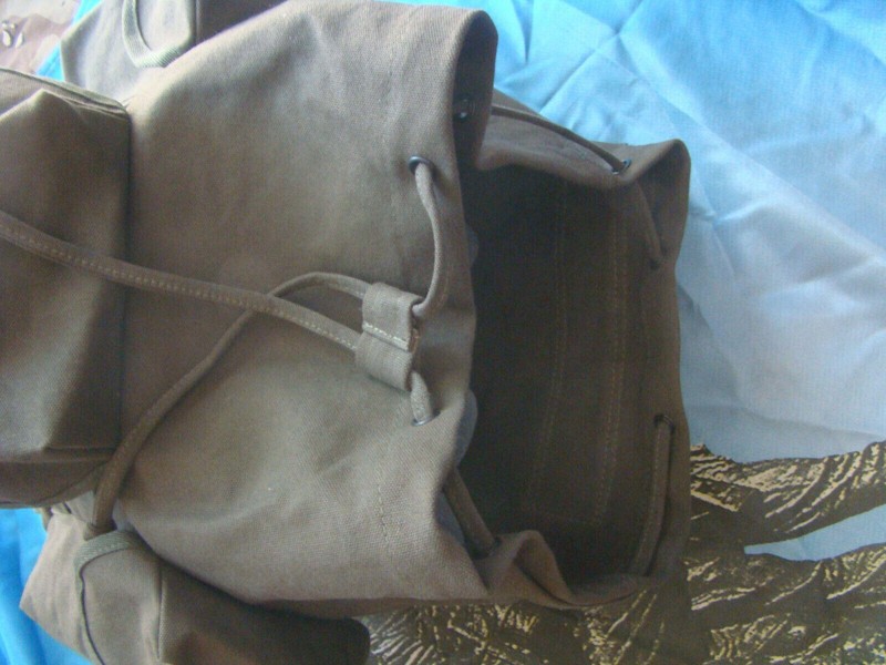 VIETNAM WAR US ARMY HAVERSACK CANVAS FIELD BAG ARMY BACKPACK LARGE GREEN POUCH gallery