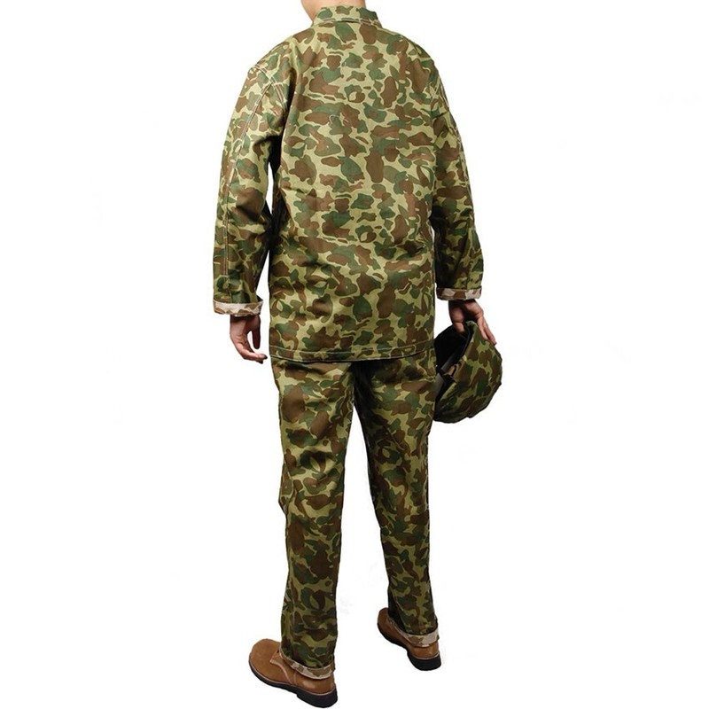 WW2 US USMC HBT Pacific camouflage Uniform Army Set Cotton (NO shoes,NO Helmet） gallery