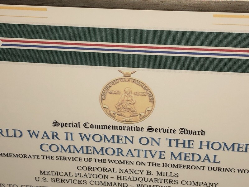 SCSA - WW2 WOMEN ON THE HOMEFRONT COMMEMORATIVE MEDAL CERTIFICATE ~ Type 1 gallery