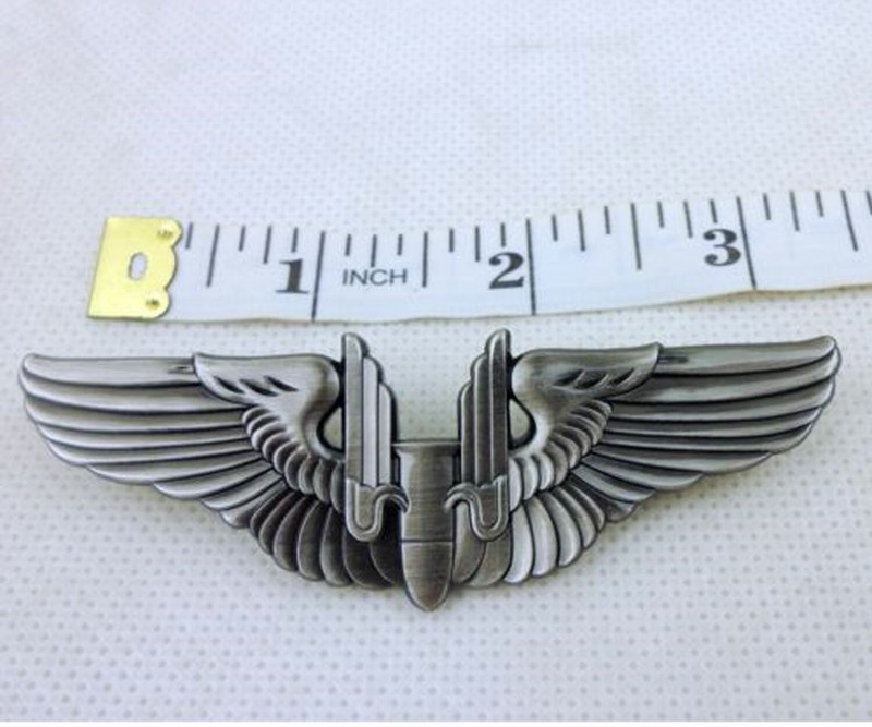 WWII US ARMY AIR FORCE USAAF AERIAL GUNNER WINGS BADGE PIN