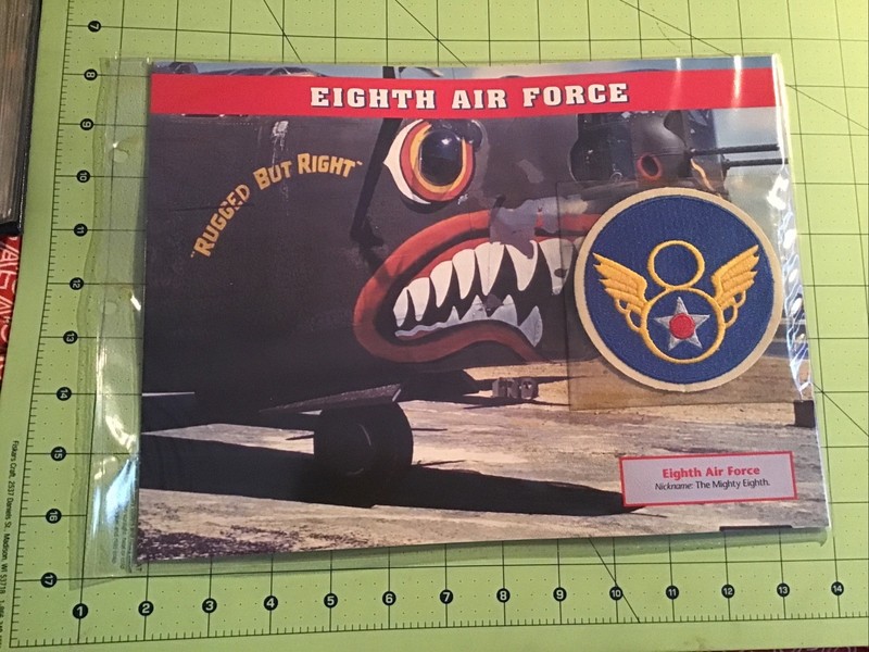 Willabee & Ward Emblems Of Air War WWII Patch 8th Eighth Air Force + Info Card