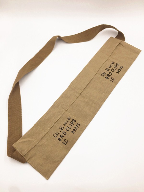 WWII WW2 US Army Portable Ammo Pouch Magazine Pouch CAL.30 BALL M2 8RD CLIPS LC gallery