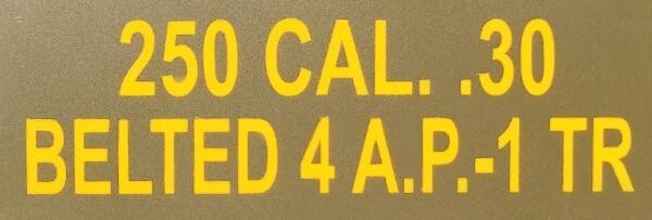 U.S. WWII .30 Cal. Ammo Box Stencil, – Stencil 010