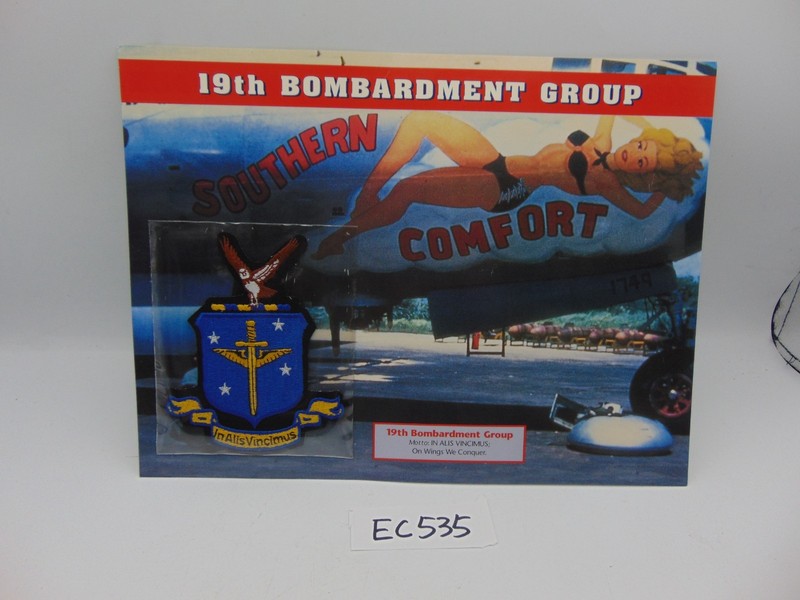 Willabee & Ward Emblems Of Air War WWII Patch 19th Bombardment Southern Comfort