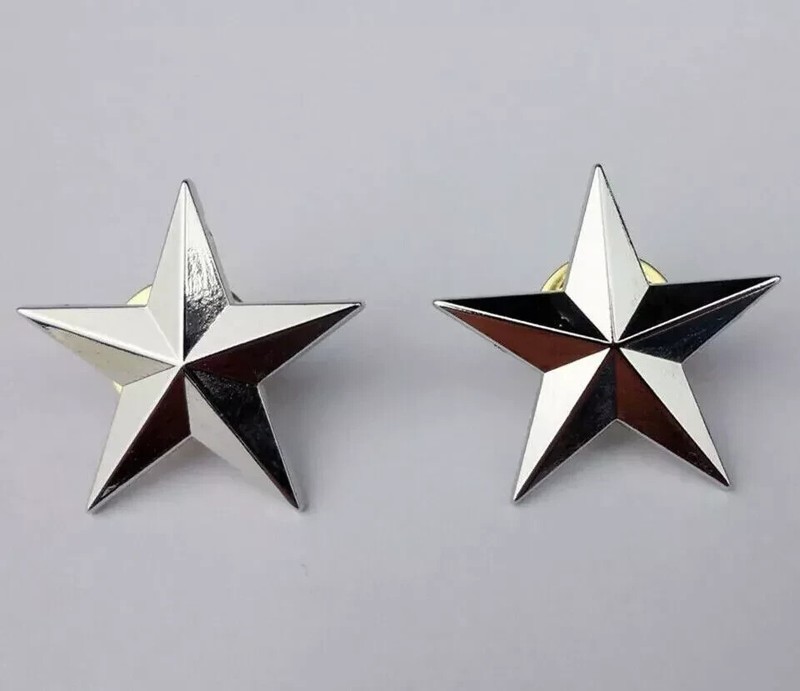 WW2 Pair US Army One Star Brigadier General Rank Insignia Badges