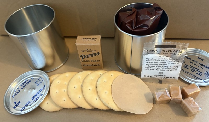 WWII Fully Edible Reproduction C Ration B Unit - Historically Accurate Rations gallery