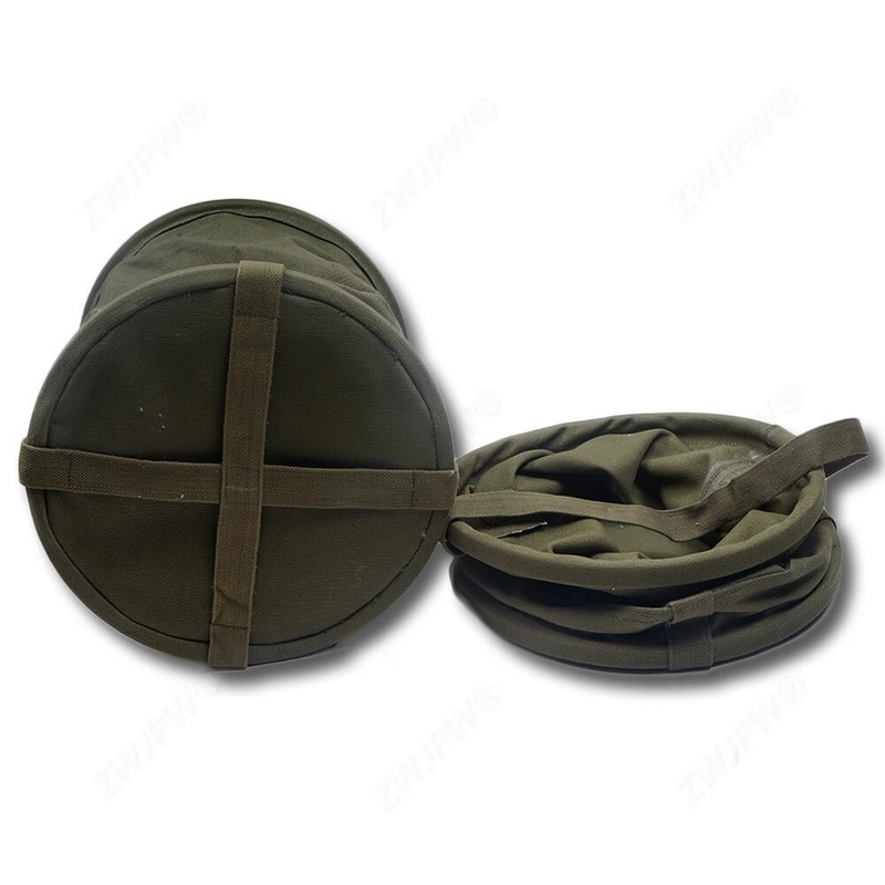 Tactical US Army Green Canvas Bucket Travel Hunting Tool Accessory 18L Cos Prop gallery