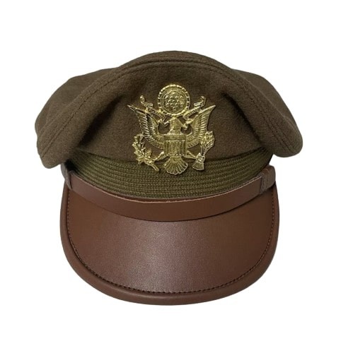 WW2 USAAF US ARMY OFFICERS UNIFORM VISOR HAT CRUSHER STYLE Wool CAP all size gallery