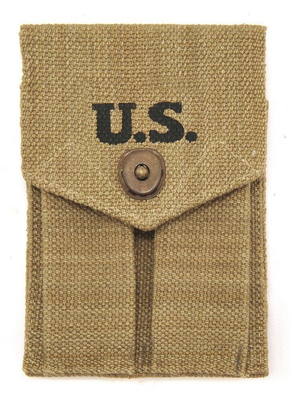 COLT 45 AUTO DOUBLE MAGAZINE POUCH Marked JT&L 1942
