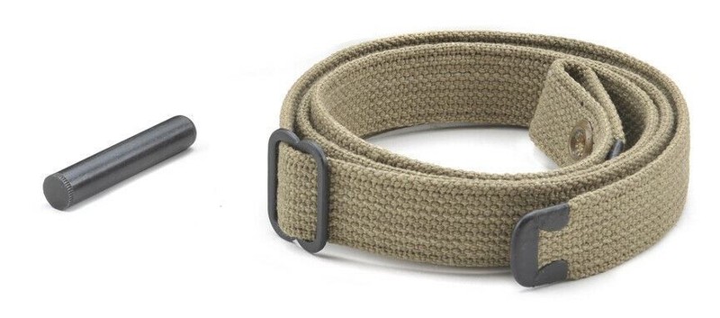 WW2 .30 M1 CARBINE SLING OILER BUTTSTOCK POUCH & FLEECE CASE KHAKI Dated 1942 gallery