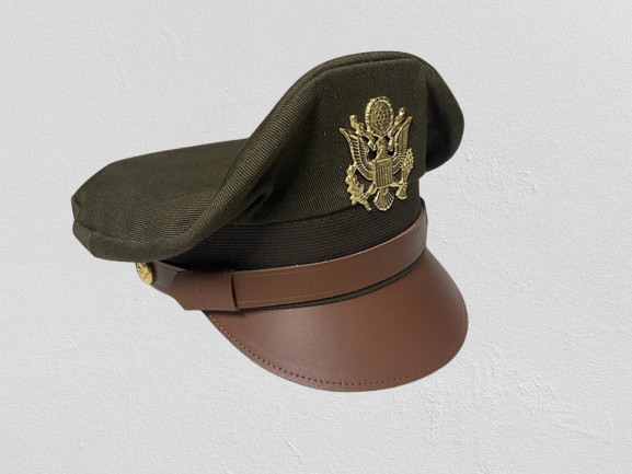 WW2 US American USAAF Army Military General Officers Crusher Visor Hat Cap gallery