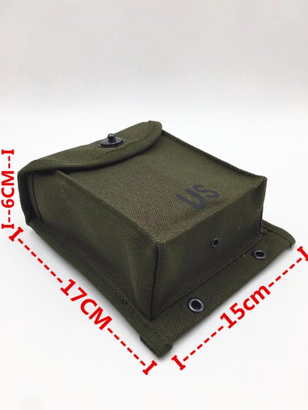 Reproduction The Korean War US Army 30RD M14 CARBINE Army Green Canvas Pouch gallery