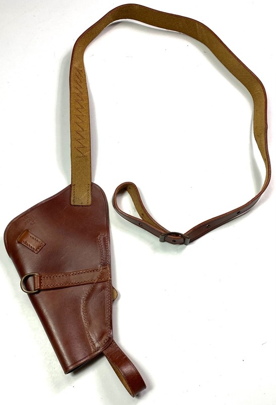 WWII US .38 PISTOL M3 SHOULDER HOLSTER- RUSSET BROWN gallery