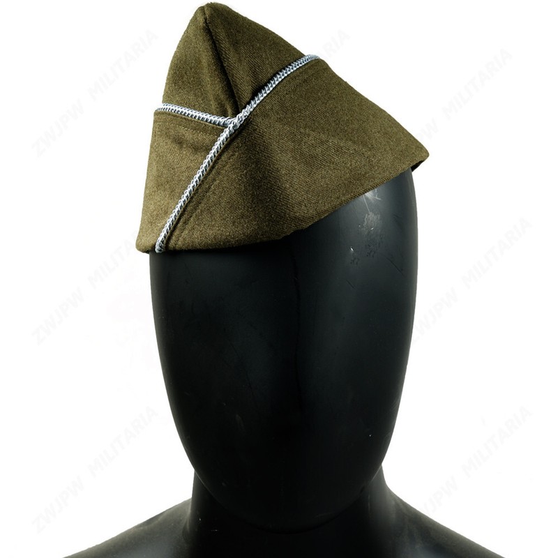 WW2 US Infantry PARATROOPER OD Woolen GARRISON CAP WITH Blue Piping SIZE 56 gallery