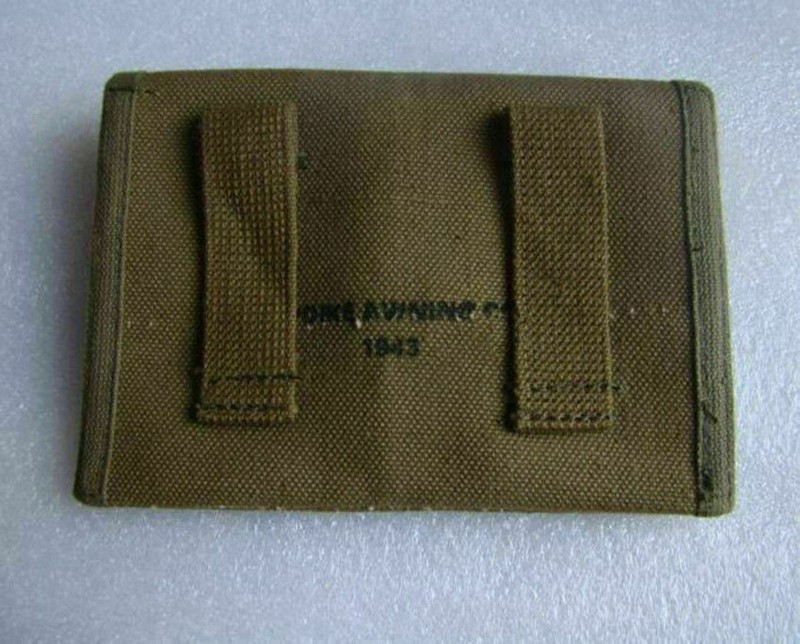 WW2 US ARMY USMC FIRST AID 1943 CANVAS AMMO POUCH MILITARY gallery