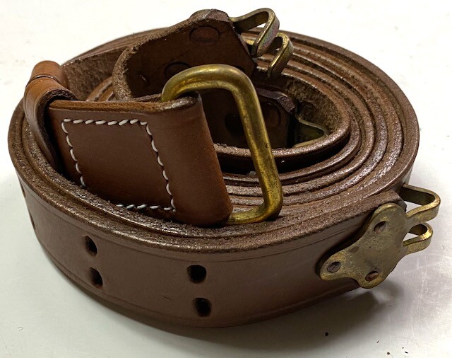 WWII US ARMY M1918 A2 BROWNING BAR RIFLE LEATHER CARRY SLING gallery