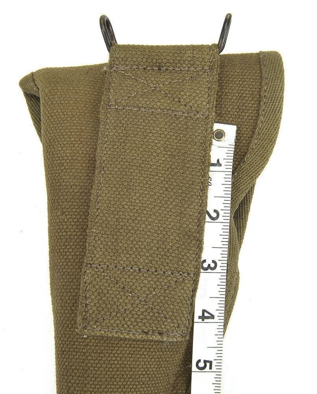 US WW2 M1916 Colt 1911 .45 Holster OD Cotton Webbing Experimental M1Holster gallery