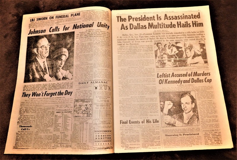 4 HISTORIC NEWSPAPERS FROM THE MOST IMPORTANT EVENTS OF THE 20TH CENTURY. gallery