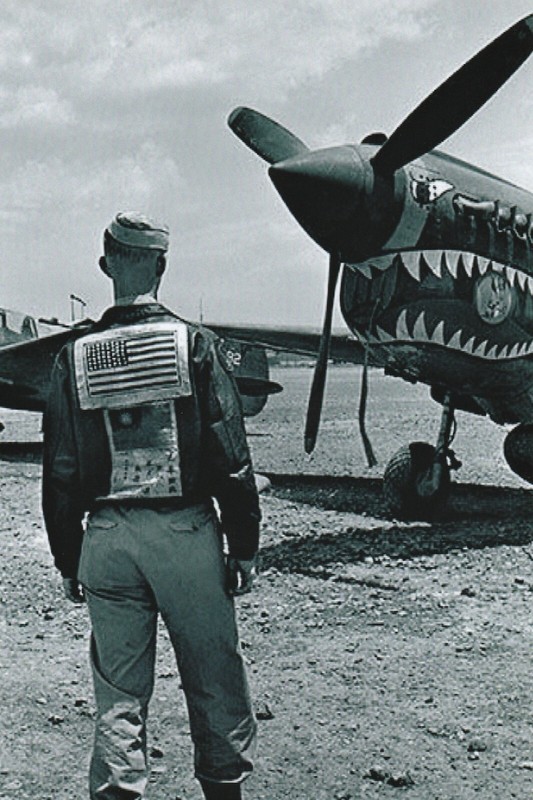 WW II Usa Photo -- P-40 Warhawk - Flying Tigers