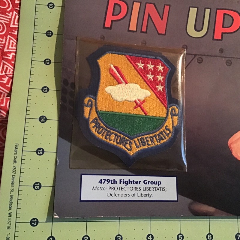 Willabee & Ward Emblems Of Air War WWII Patch 479th Fighter Group + Info Card gallery