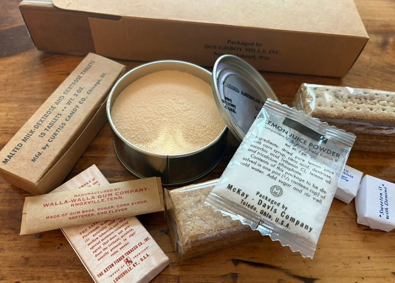 WWII US Army Early War K Ration Reproduction With Edible Contents - Your Choice! gallery