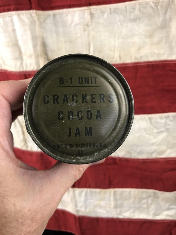 Post WWII Korean War Type US Army Ration B1 Unit Crackers Cocoa Jam gallery