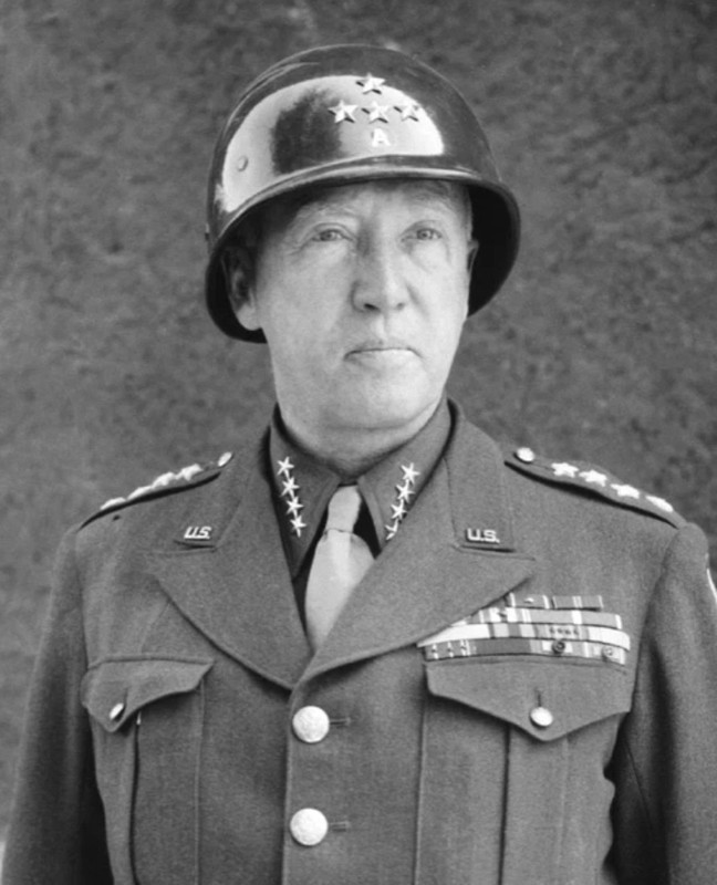 1940s US Army General GEORGE S PATTON Glossy 8×10 Photo World War II WWII Poster