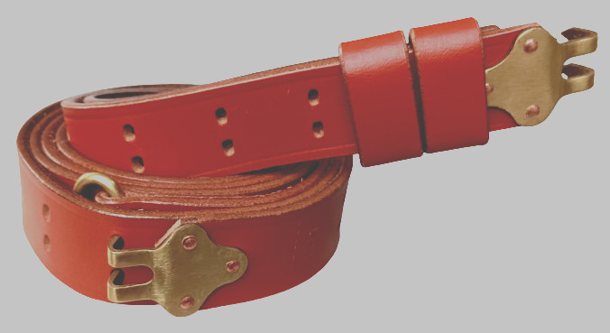 WWII US M1 GARAND RIFLE M1907 CARRY SLING WITH COPPER FITTINGS
